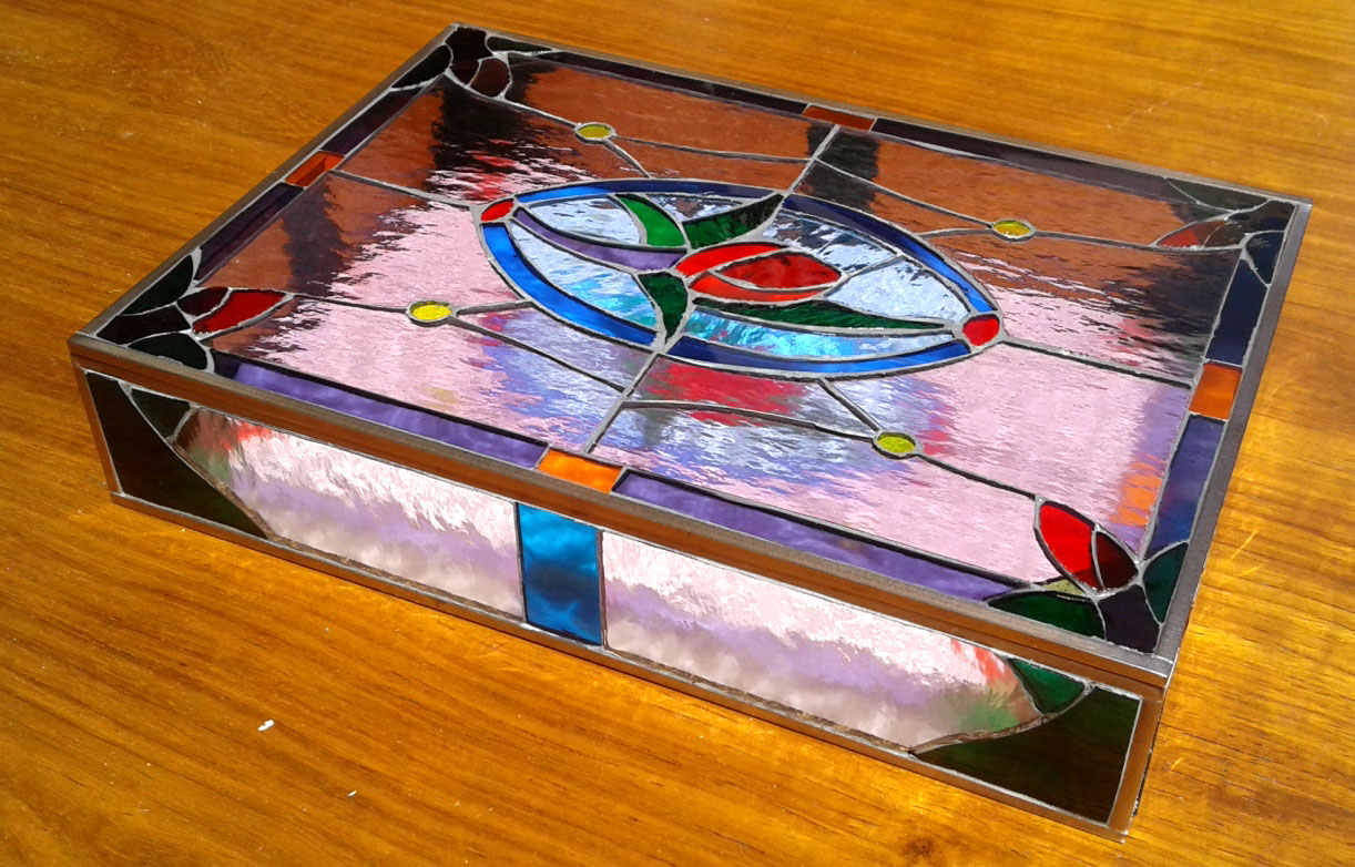 Glass letters box
